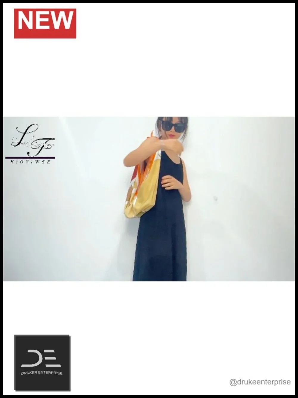 Large Square Satin Head Scarf for Women 35